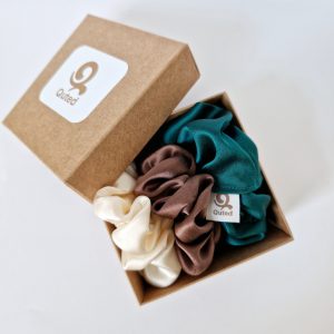Silk Hair Scrunchie Set