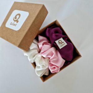 Silk Hair Scrunchie Set